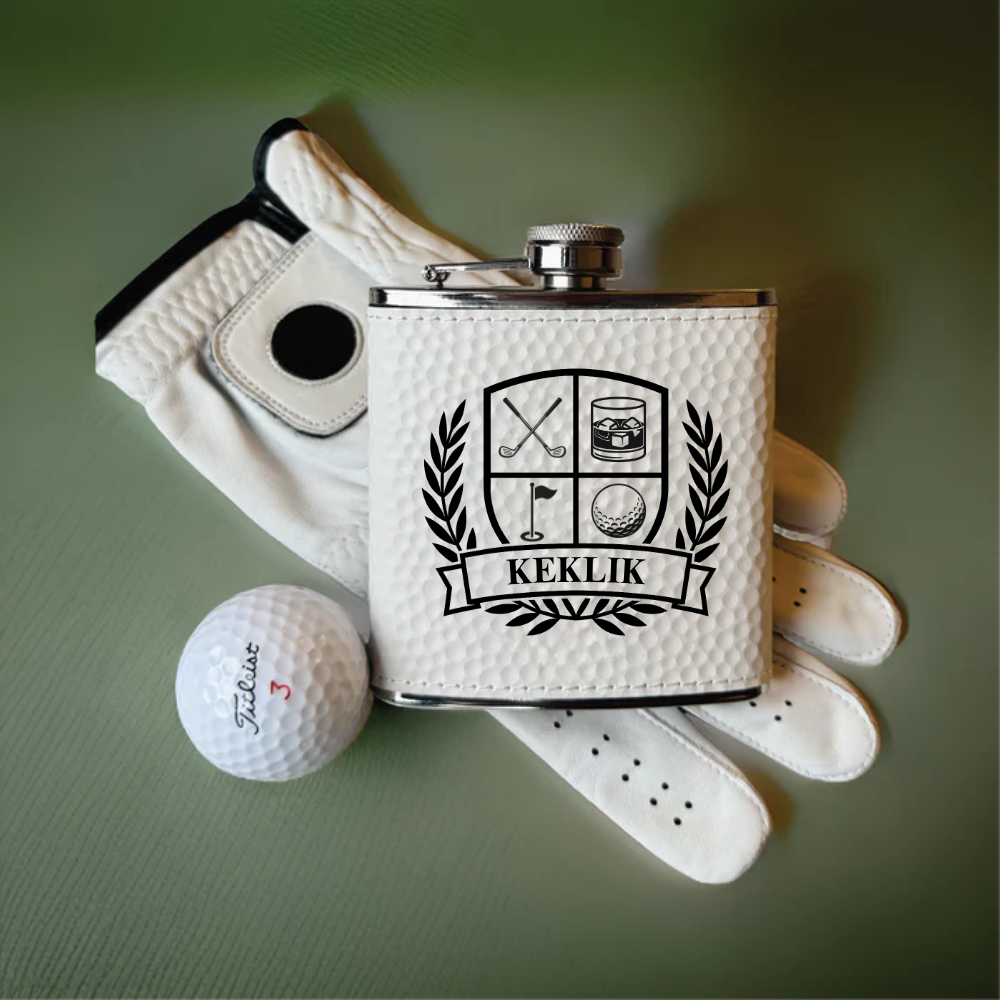 Golfers Crest Flask