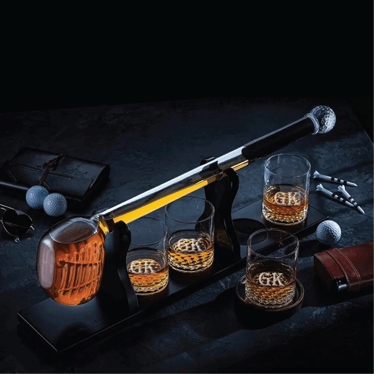 Personalized Golf Club Decanter Set