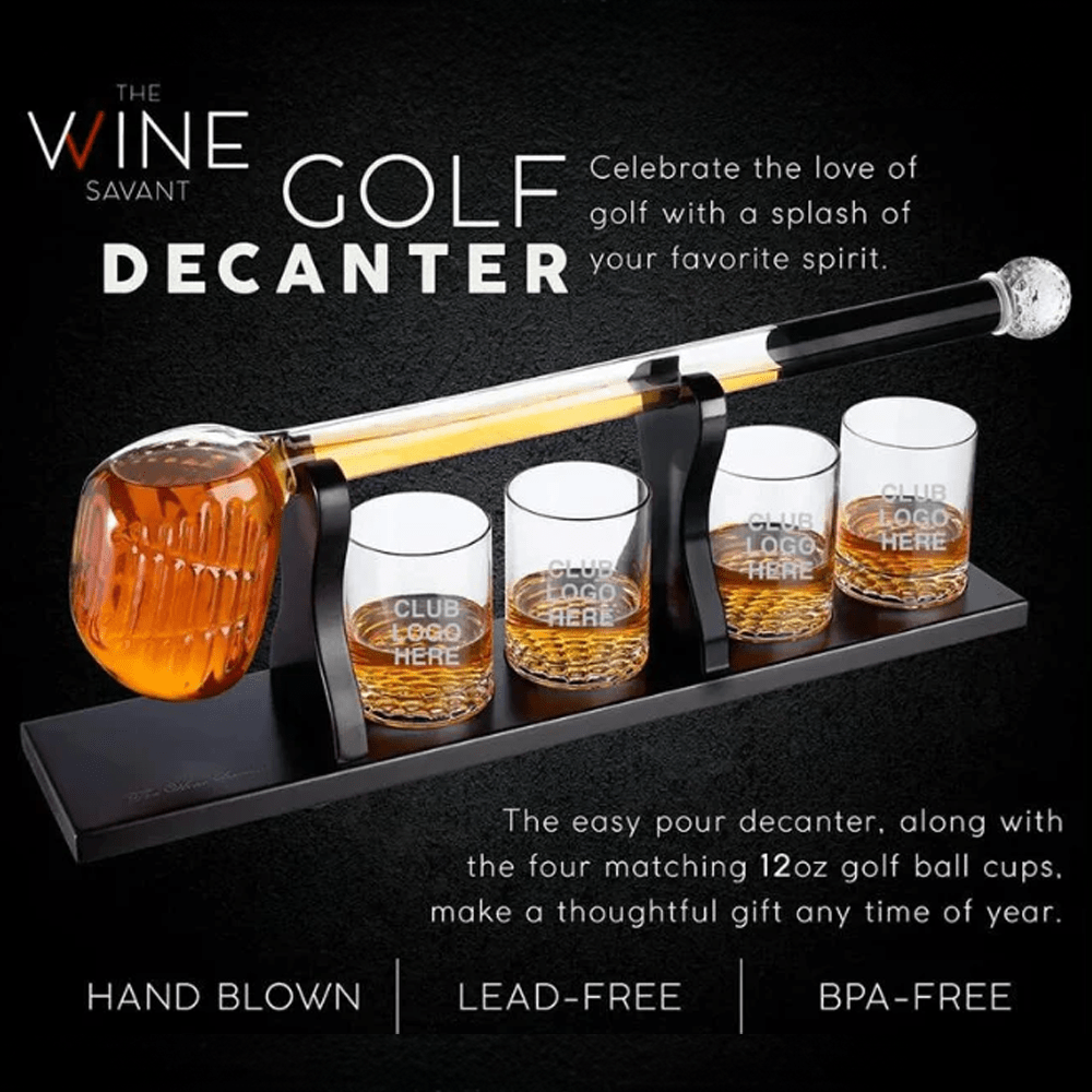Golf Tournament Golf Club Decanter Set