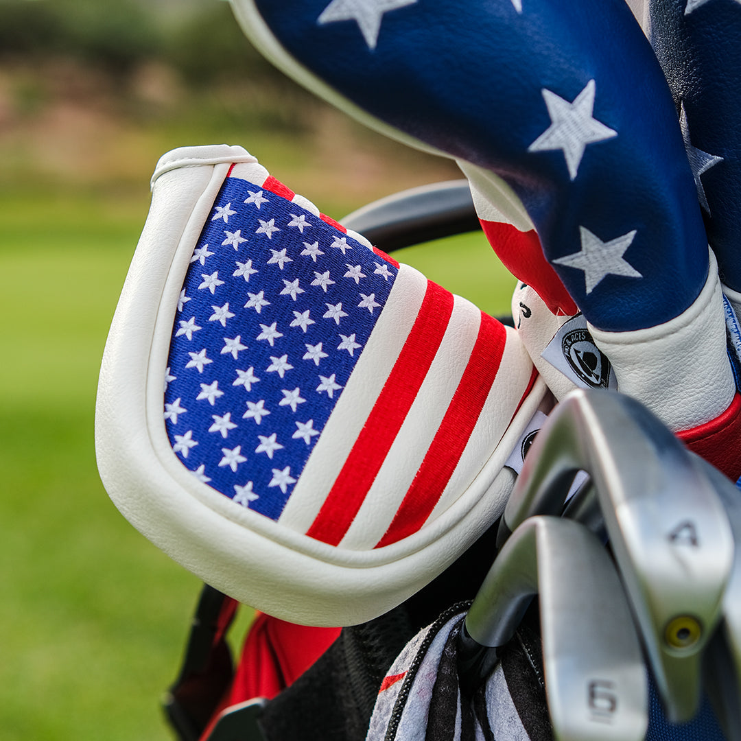 American Flag Mallet Putter Cover