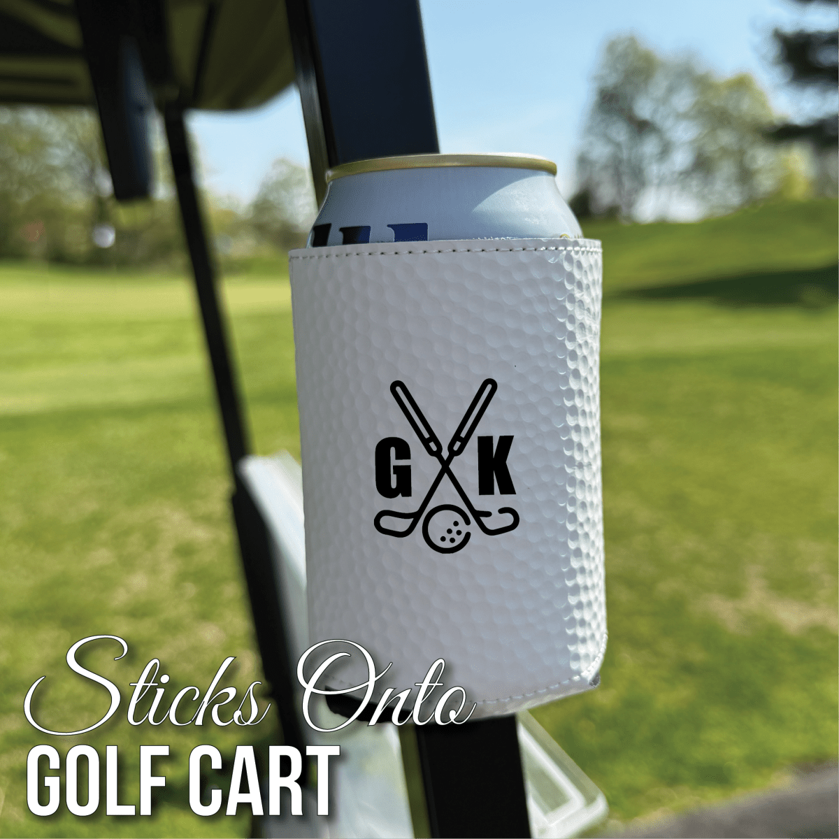 Golfer's Magnetic Can Cooler Sleeve