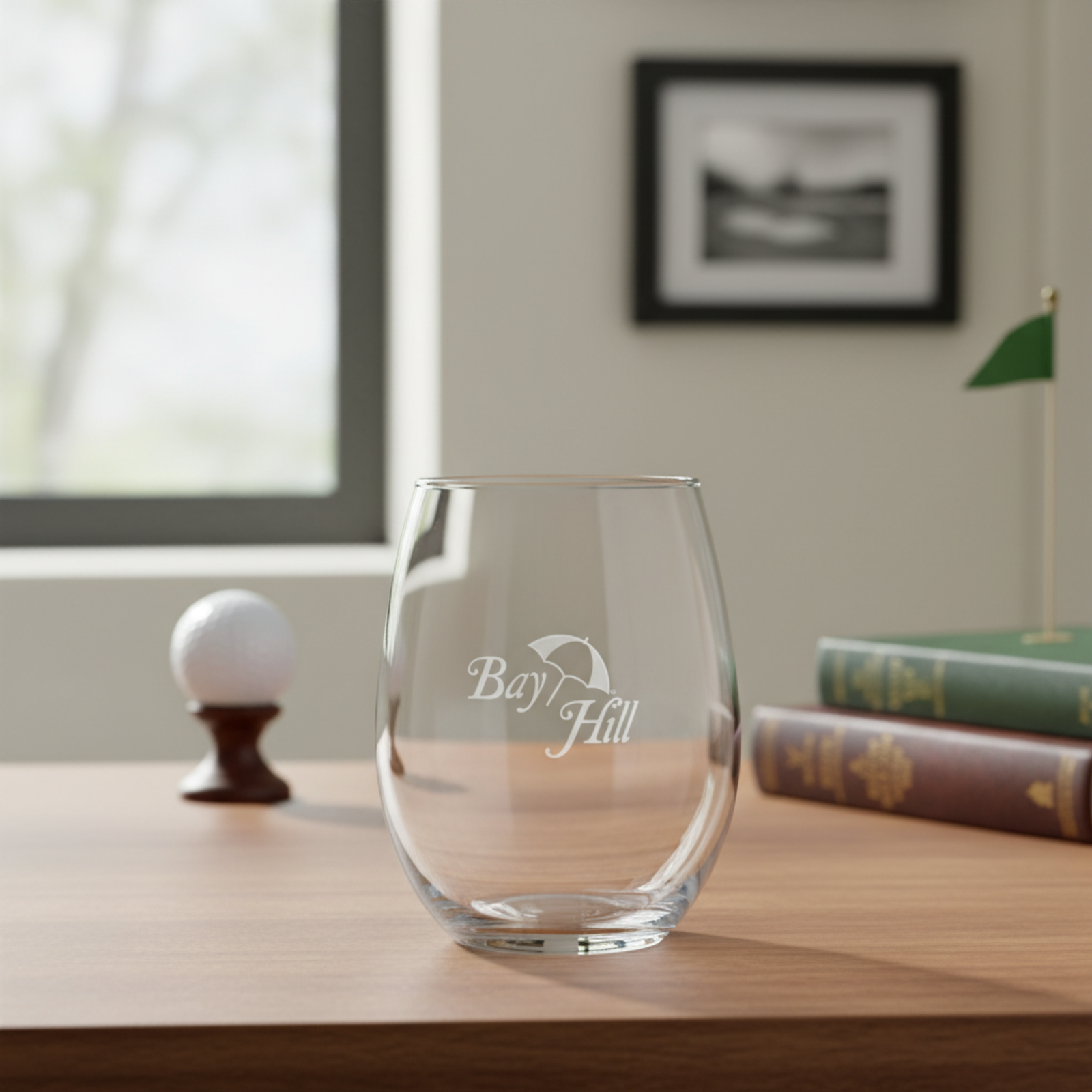 Custom Logo Stemless Wine Glass