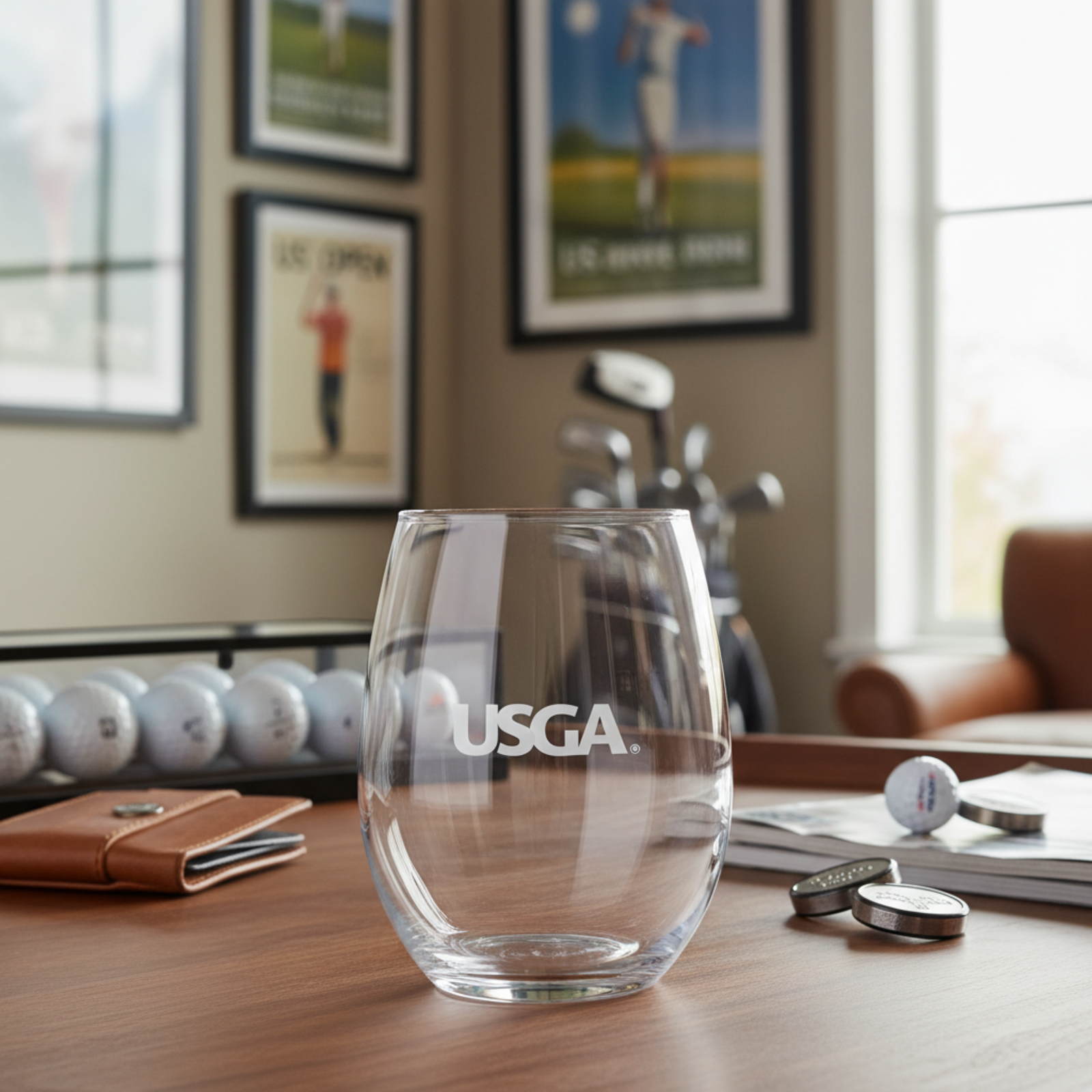 Custom Logo Stemless Wine Glass