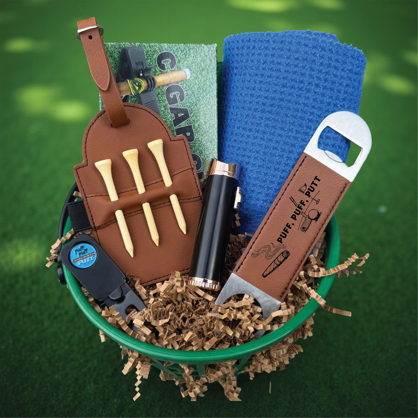 The Puff Puff Putt Gift Basket