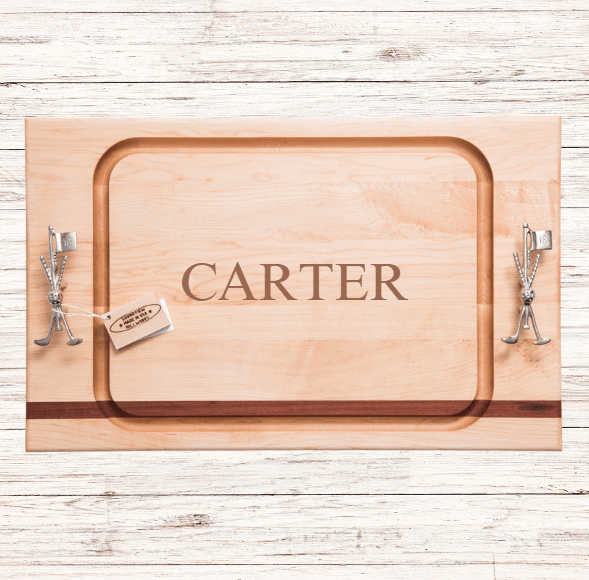 Custom Golf Serving Board for Entertainers | Personalized Golf-Themed Cutting Board