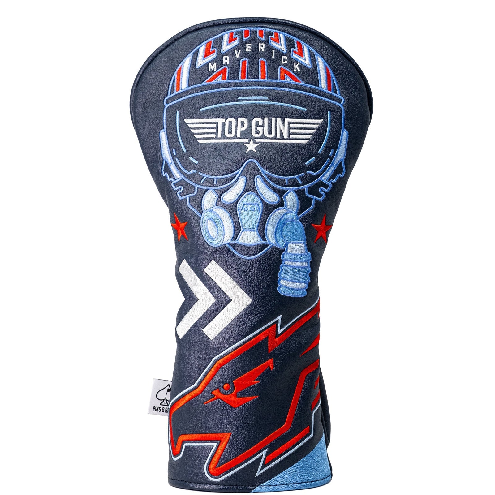 Top Gun Maverick golf driver headcover with fighter pilot design