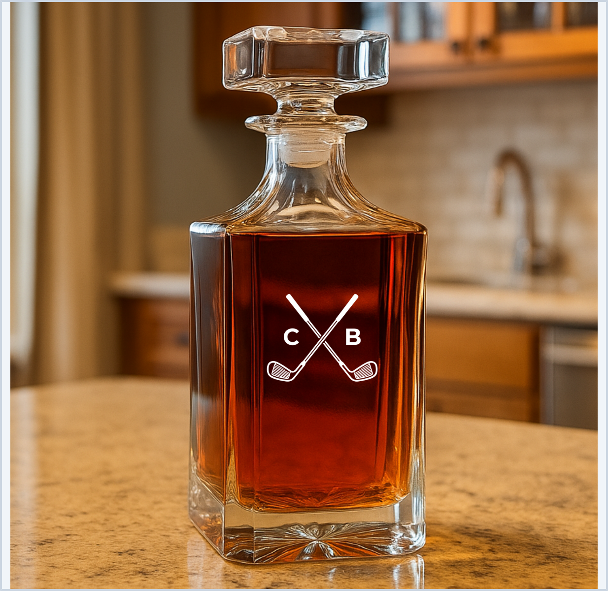 Personalized Golf Decanter