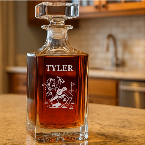 Drunken Golfer Decanter
