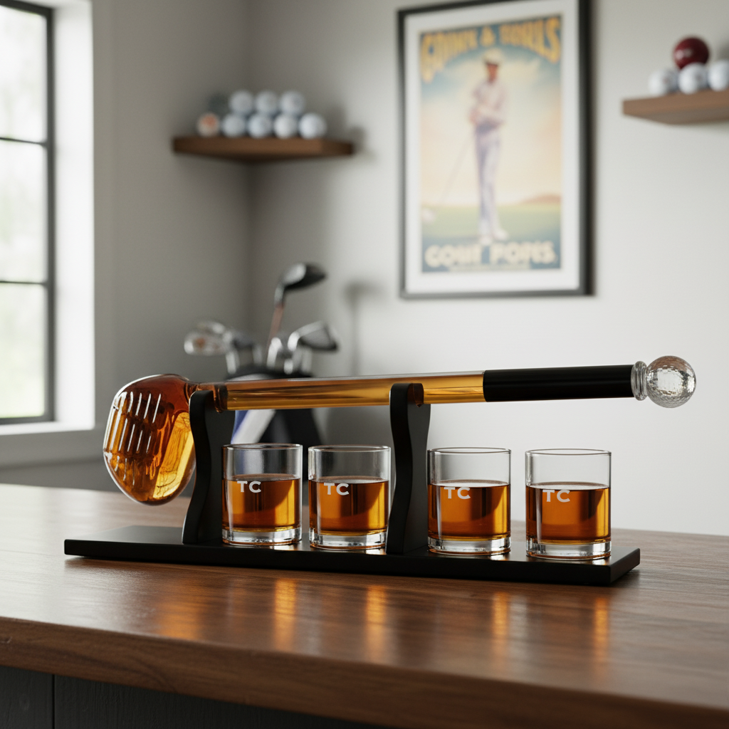Personalized Golf Club Decanter Set