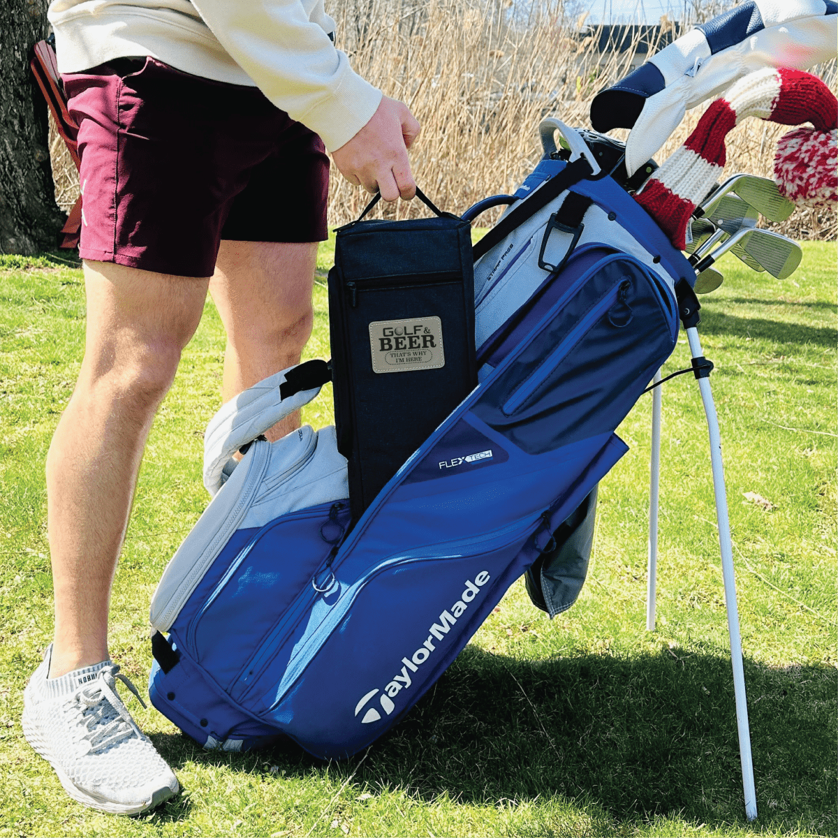 Golf & Beer Is Why I'm Here Cooler