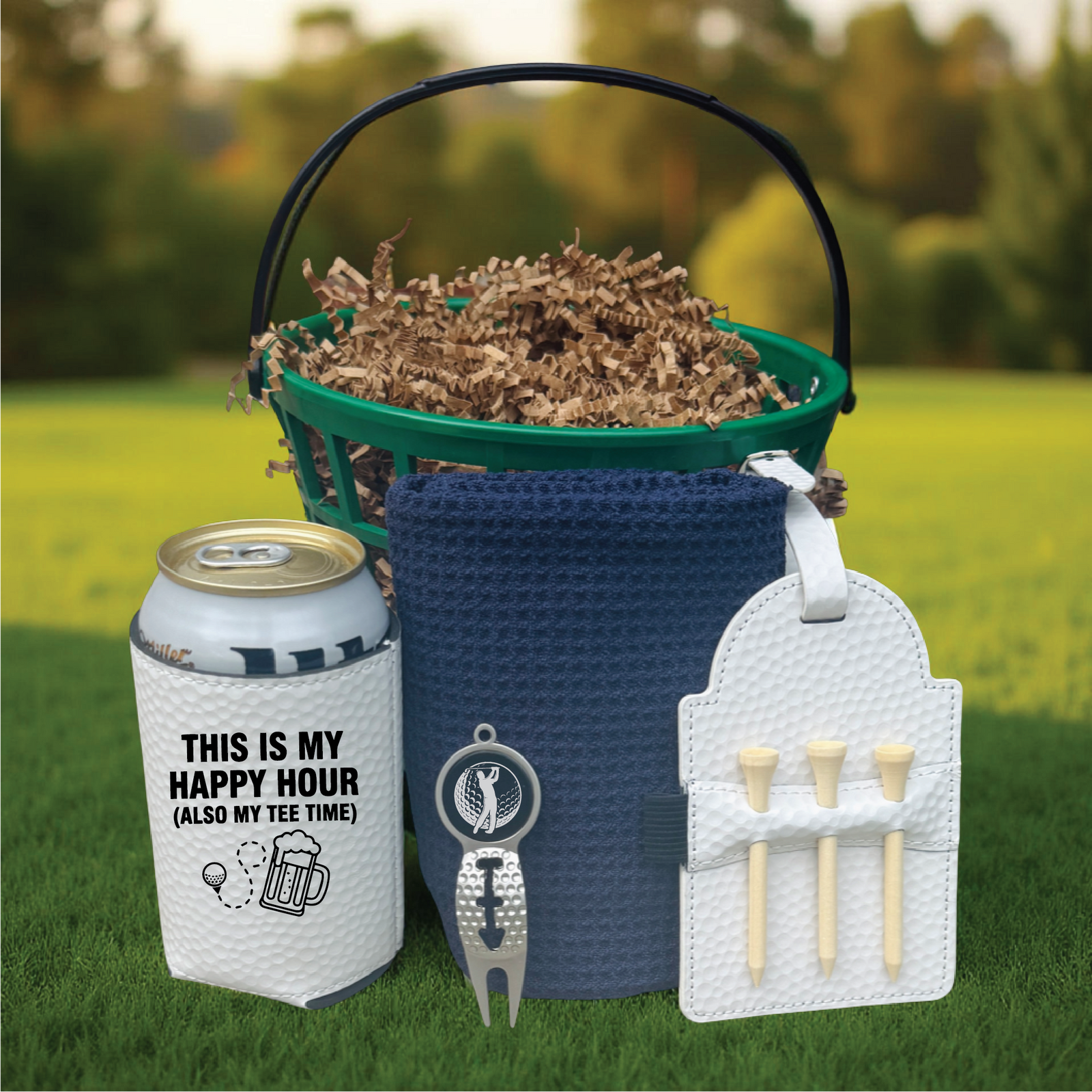 Happy Hour Golf Gift Basket