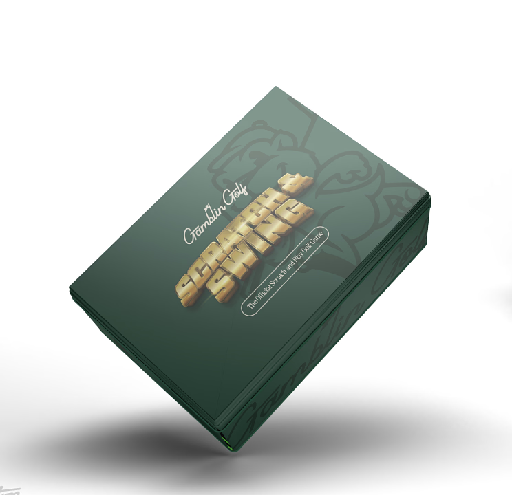 Scratch & Swing golf game with 19 scratch-off challenge cards