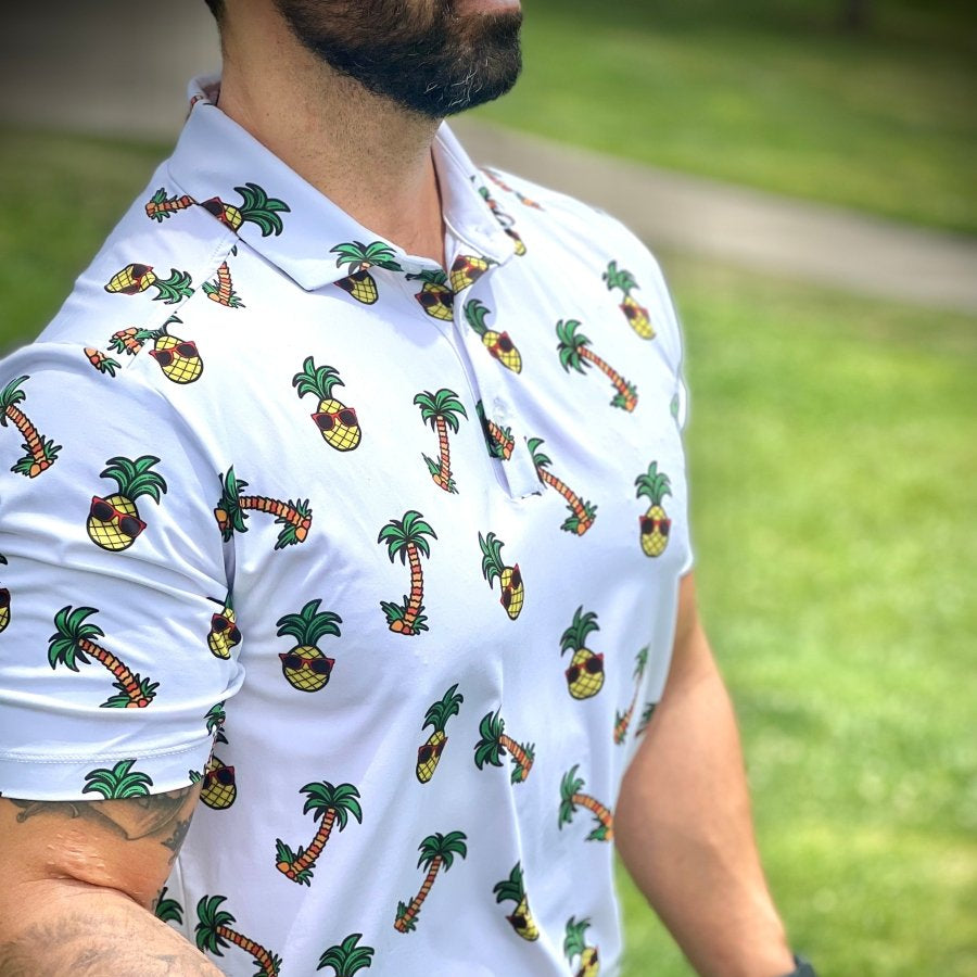 Pineapple Paradise Golf Polo