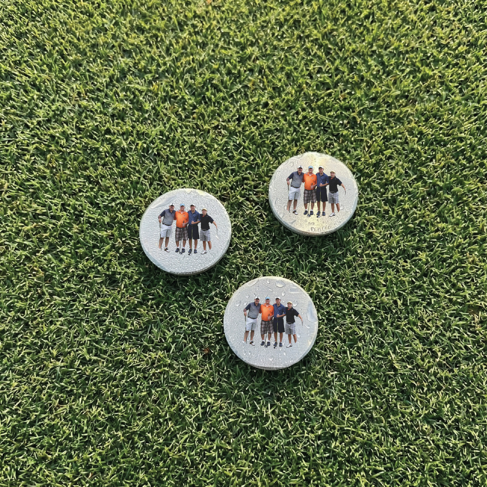 Custom Photo Metal Ball Marker Set (3-Pack)