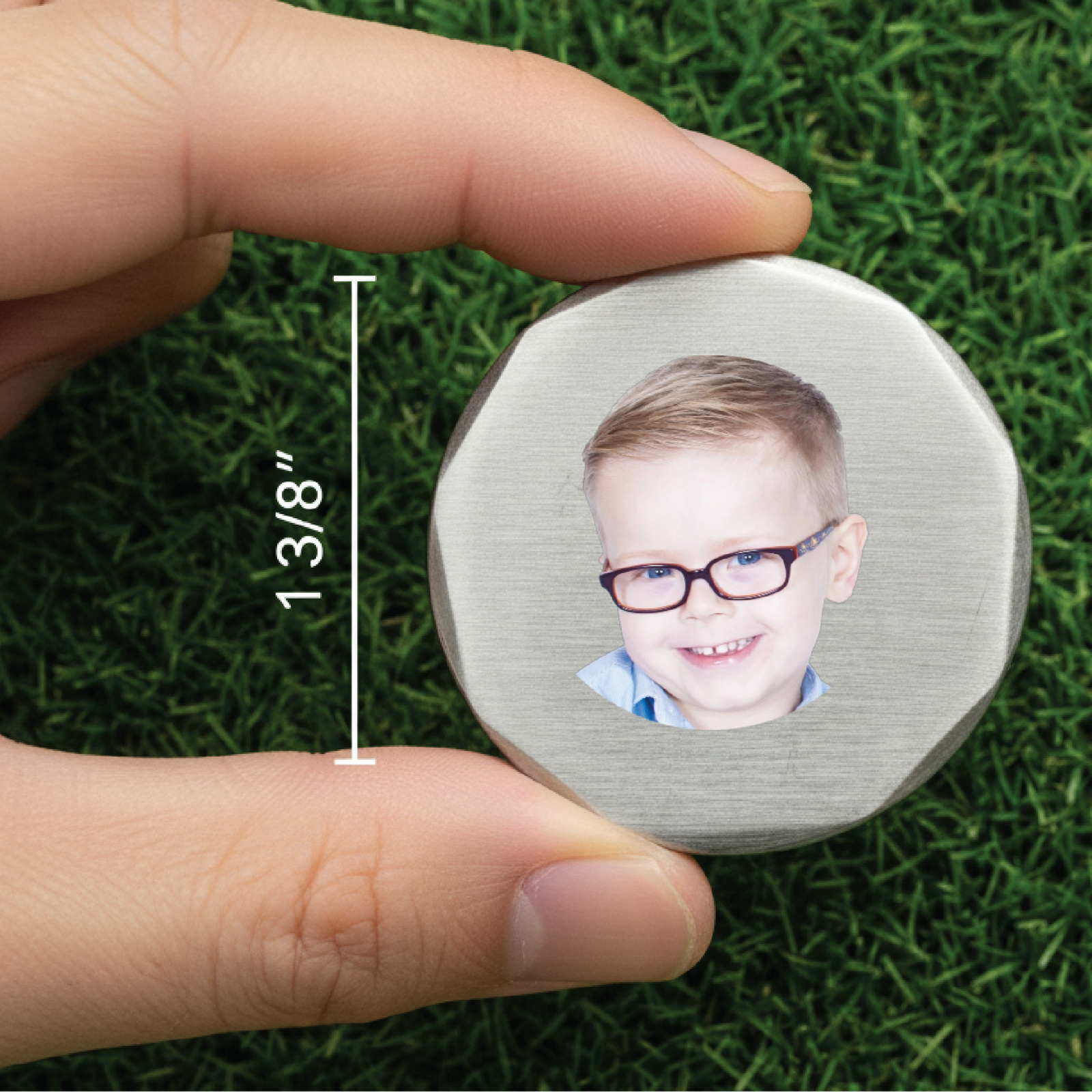 Custom Photo Metal Ball Marker Set (3-Pack)