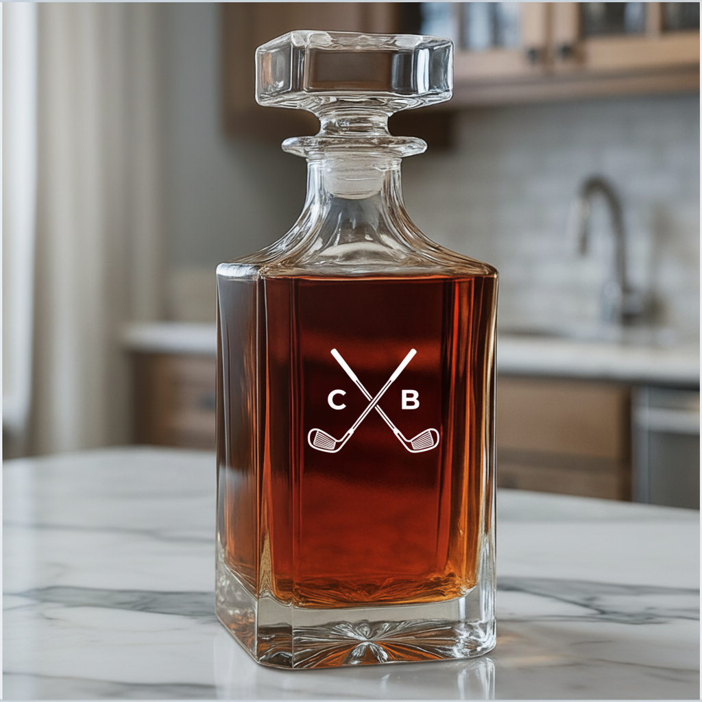 Personalized Golf Decanter