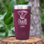 Maroon Golf Tumbler With Best Weapons Design