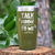 Military Green Golf Tumbler With Dirty Birdie Design