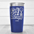 Blue Golf Tumbler With Golf Is My Therapy Design