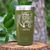 Military Green Golf Tumbler With Golf Thief Design
