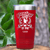 Red Golf Tumbler With Greatest Dad By Par Design