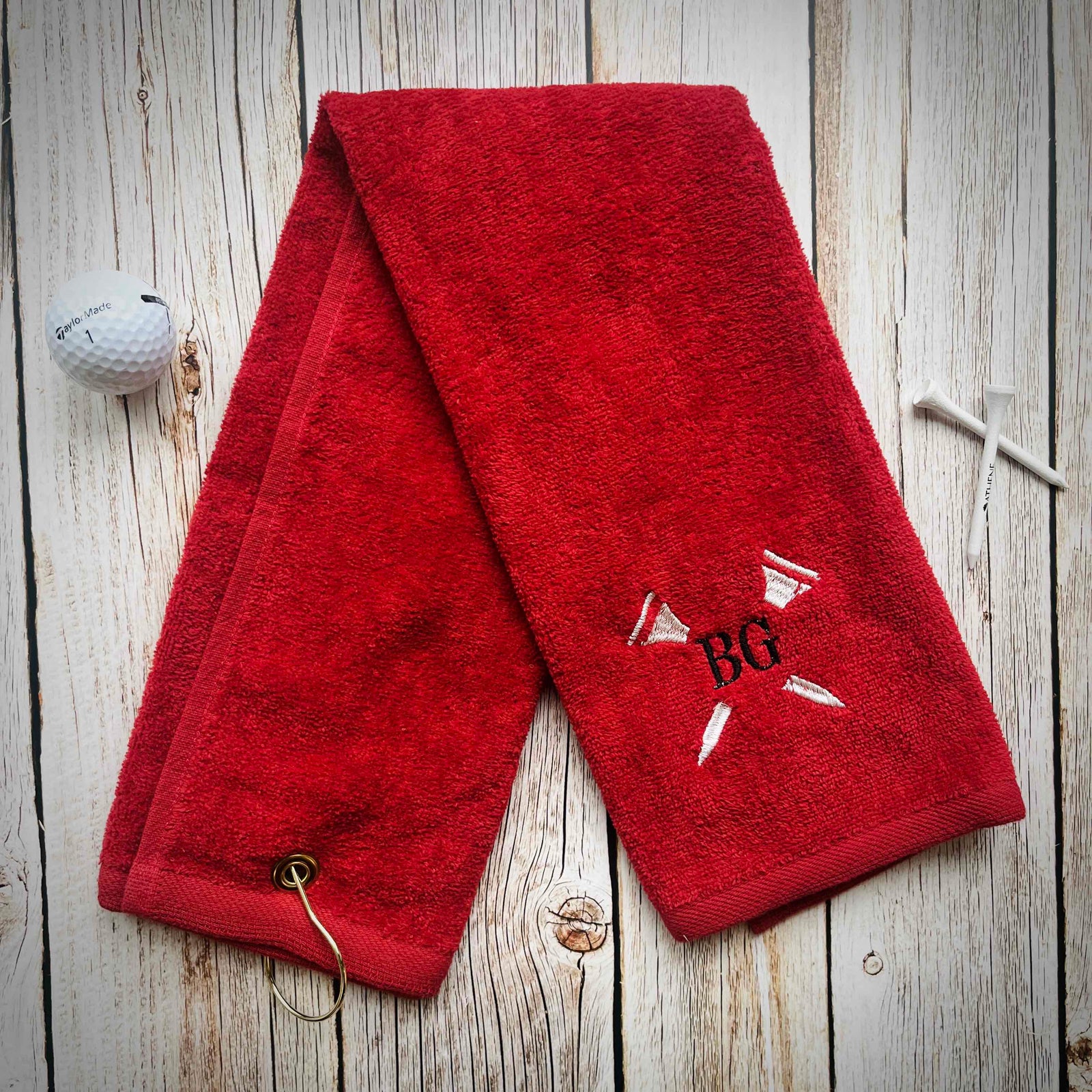 Teed Up Woven Golf Towel
