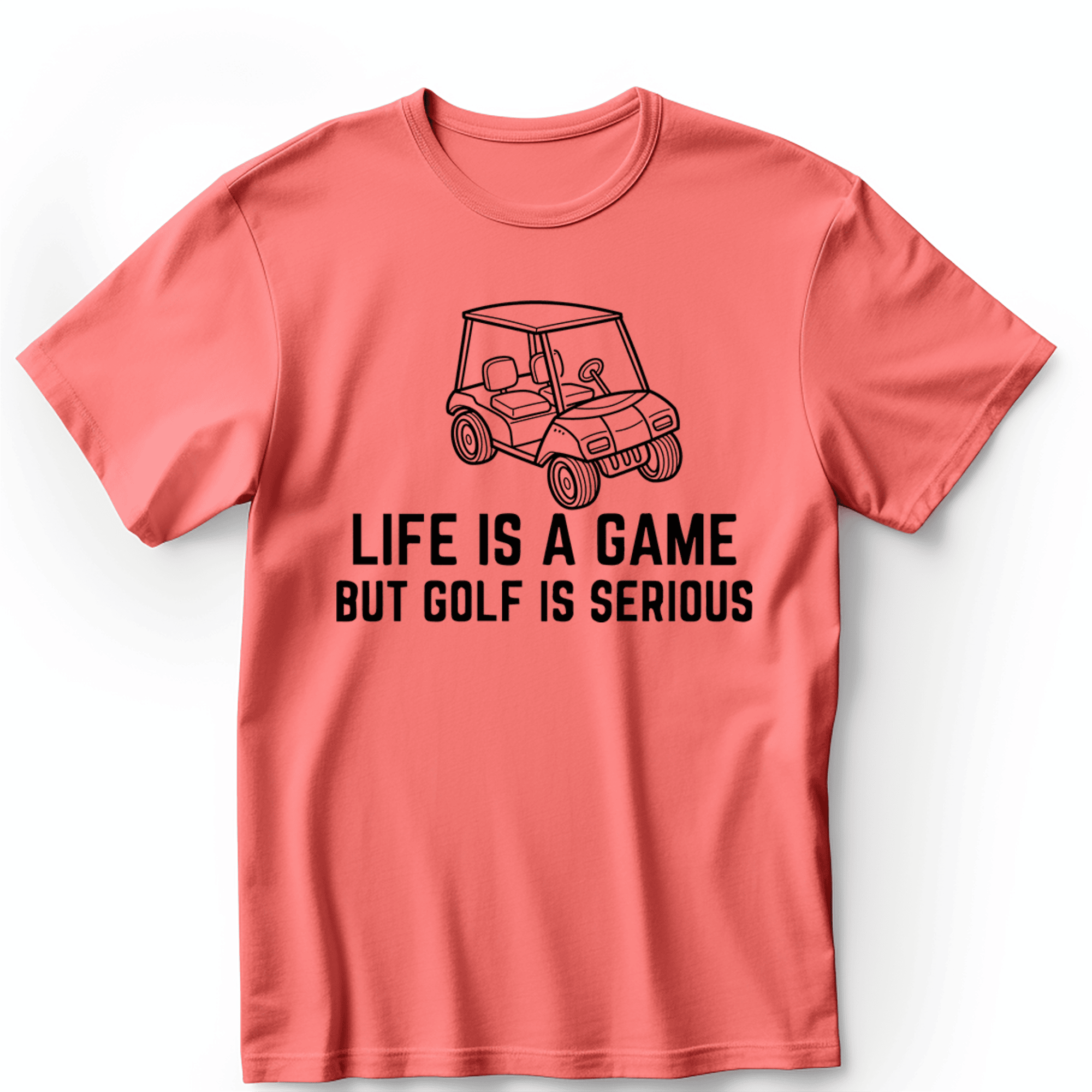 Light Red Mens T-Shirt With Life Is A Game Design