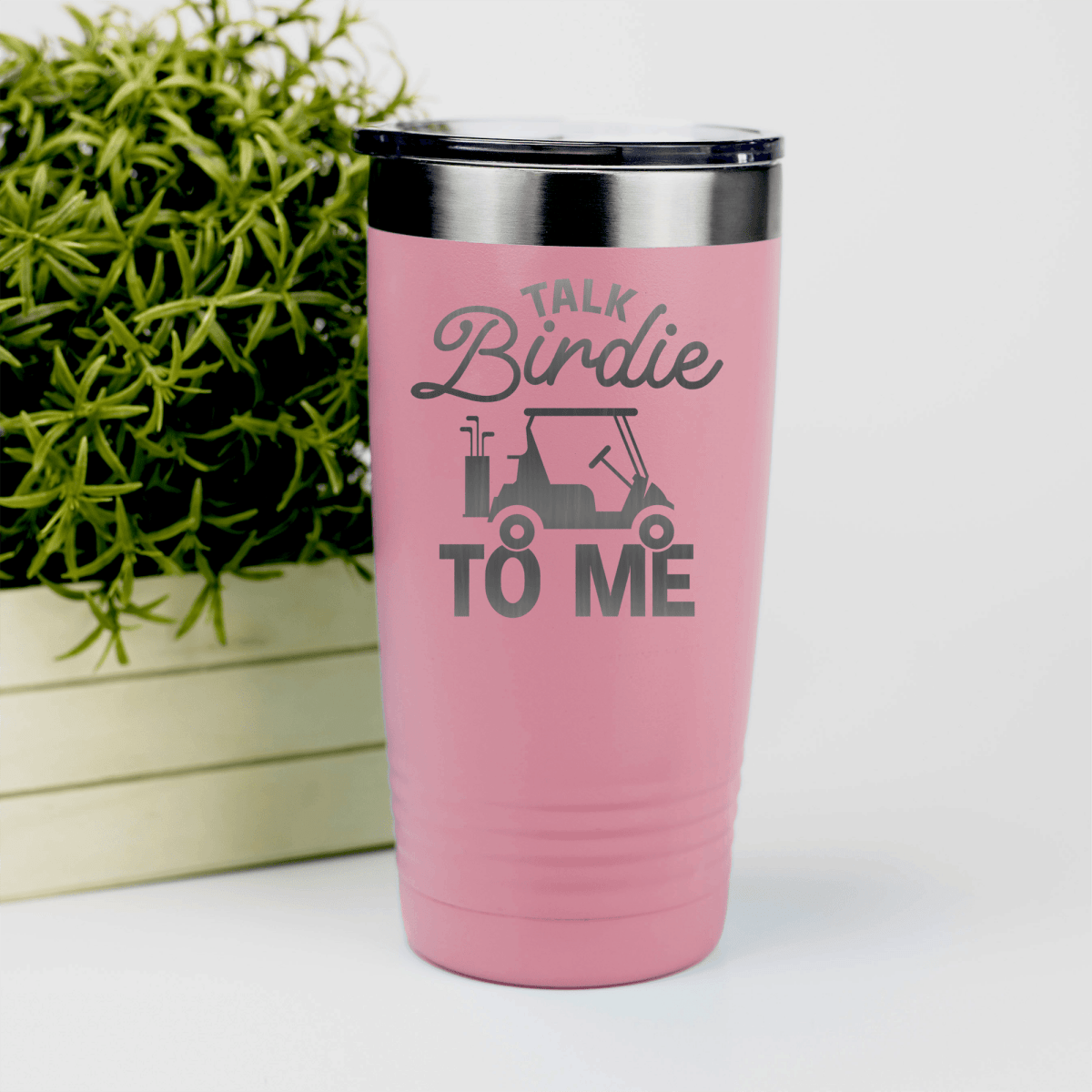 Salmon golf tumbler Talk Birdie To Me