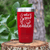 Red golf tumbler Whos Your Caddie