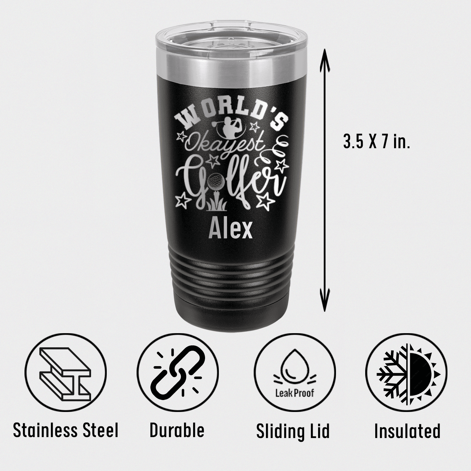 Worlds Kinda Good Golfer Tumbler