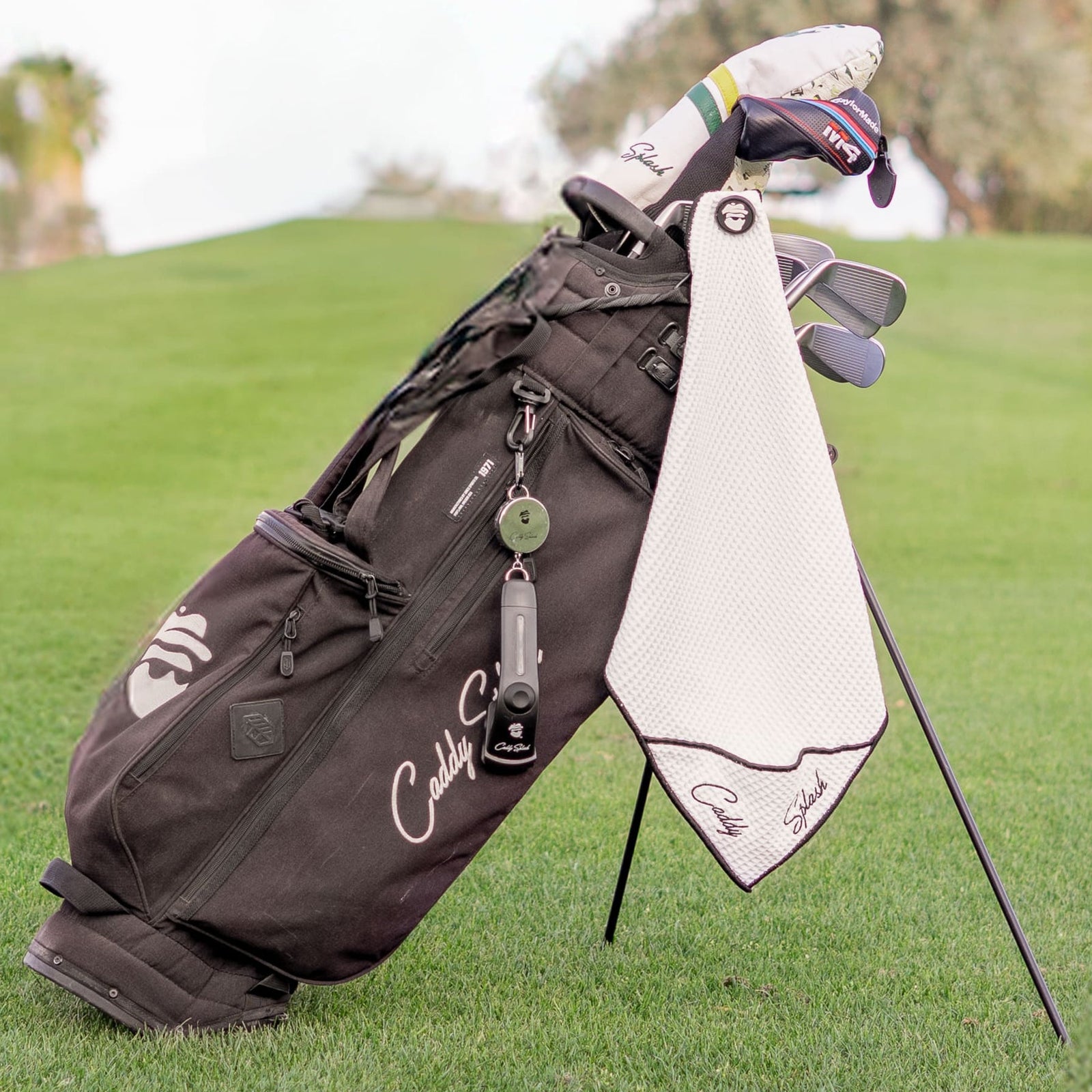 Golf Towel + Golf Club Water Brush Pro Bundle