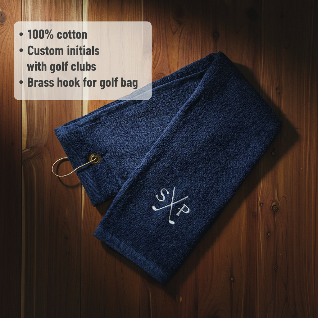 Clubhouse Classic Monogrammed Golf Towel