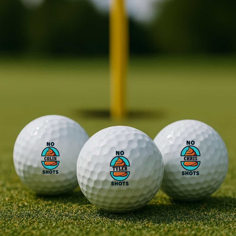 No Poop Shots Golf Ball