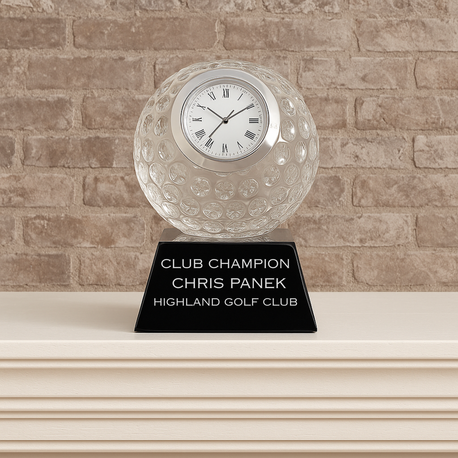 Golf Ball Trophy Clock
