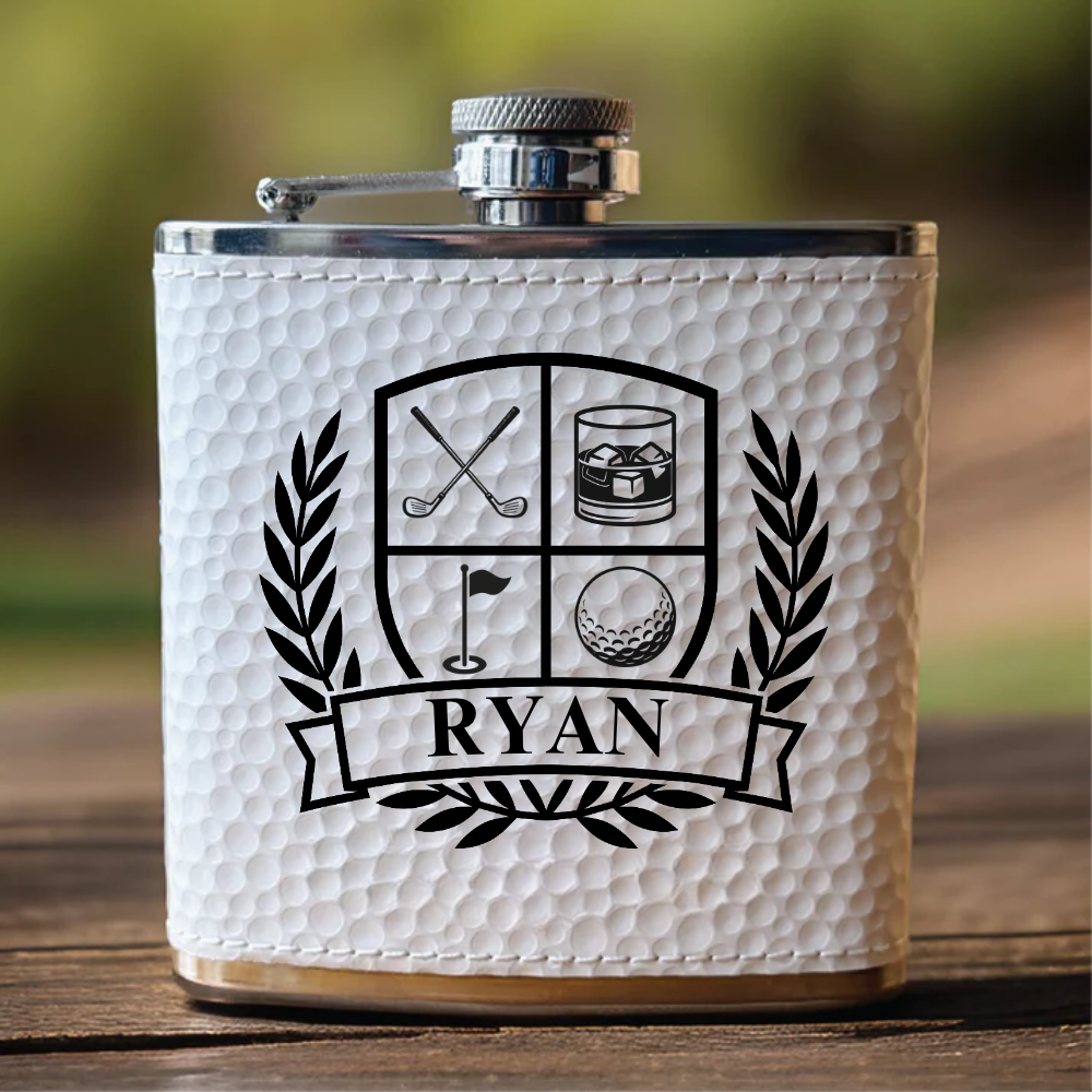 Golfers Crest Flask