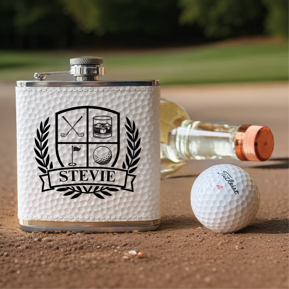 Golfers Crest Flask