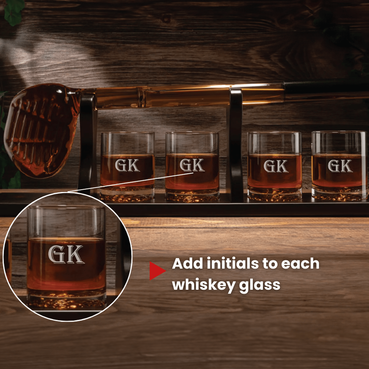 Personalized Golf Club Decanter Set
