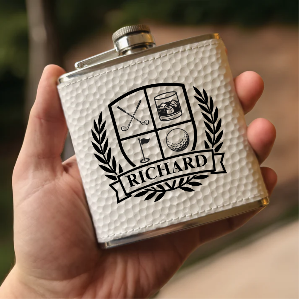 Golfers Crest Flask