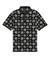 Men’s dark navy polo with white and grey daisy floral print – bold, breathable, stretch-performance ready.