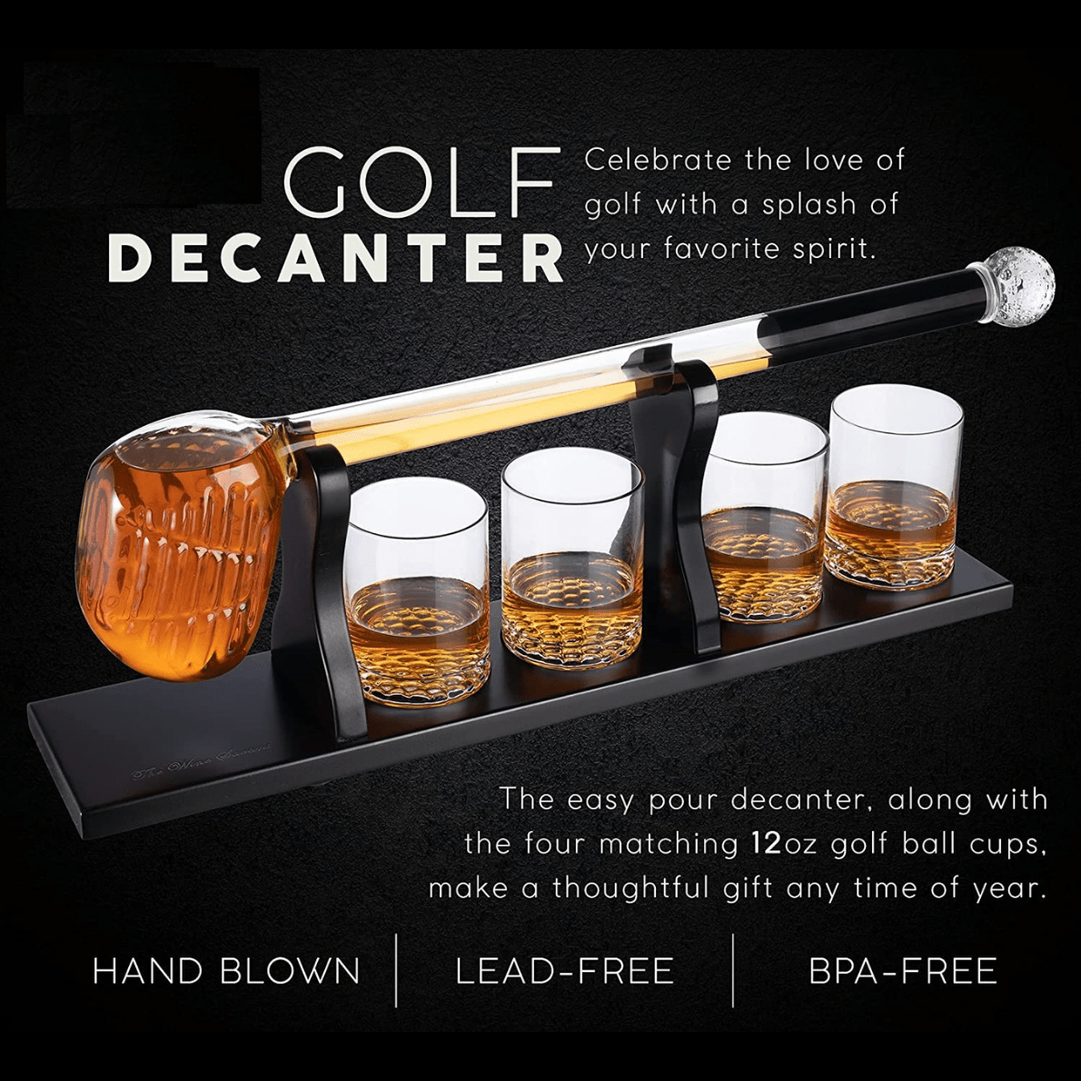 Personalized Golf Club Decanter Set