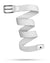 white braided golf belt with stainless buckle and spade logo