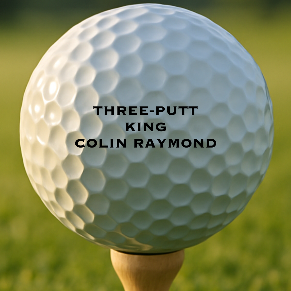 Custom printed Titleist golf balls with funny sayings and personalization