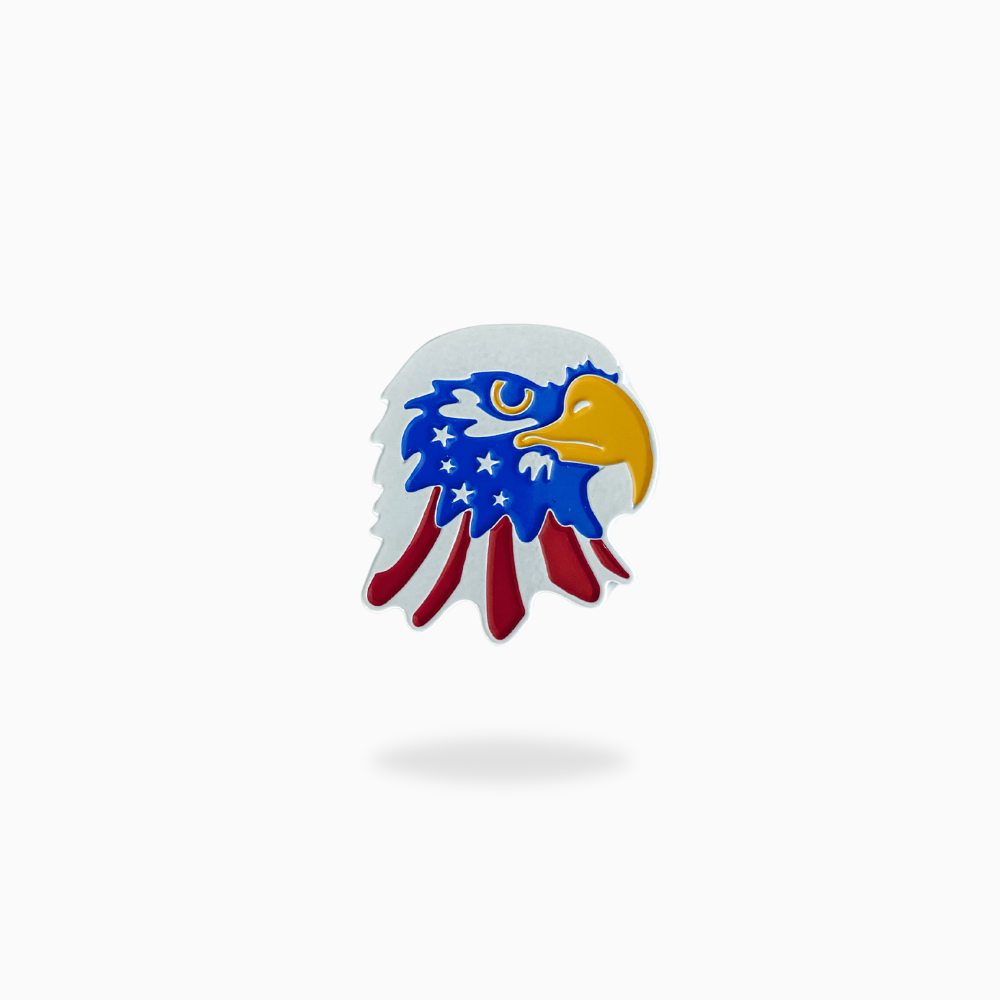 Bald Eagle golf ball marker in full color