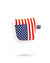 Golf mallet putter cover with embroidered American flag design