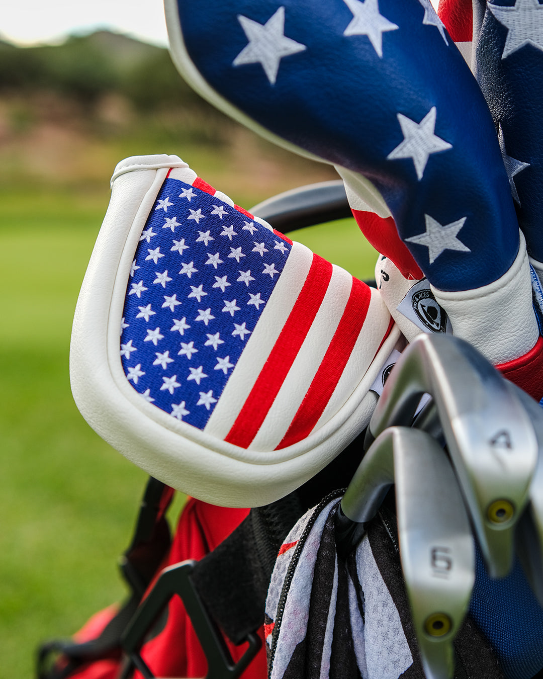 American Flag Mallet Putter Cover