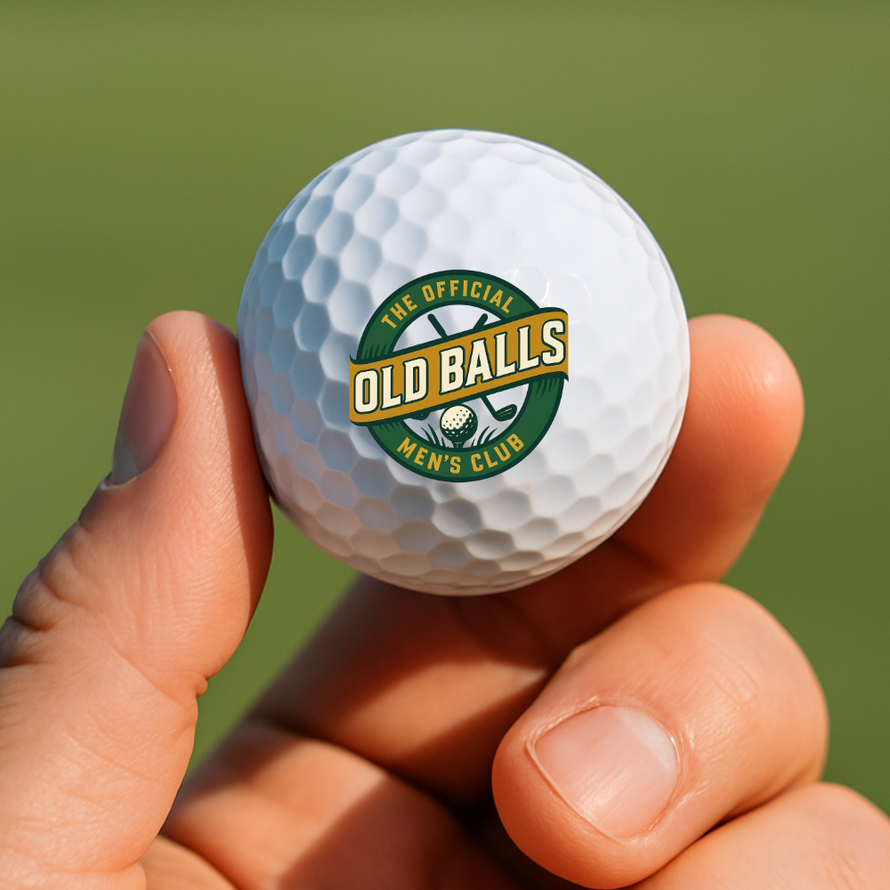 Funny Old Man Golf Balls