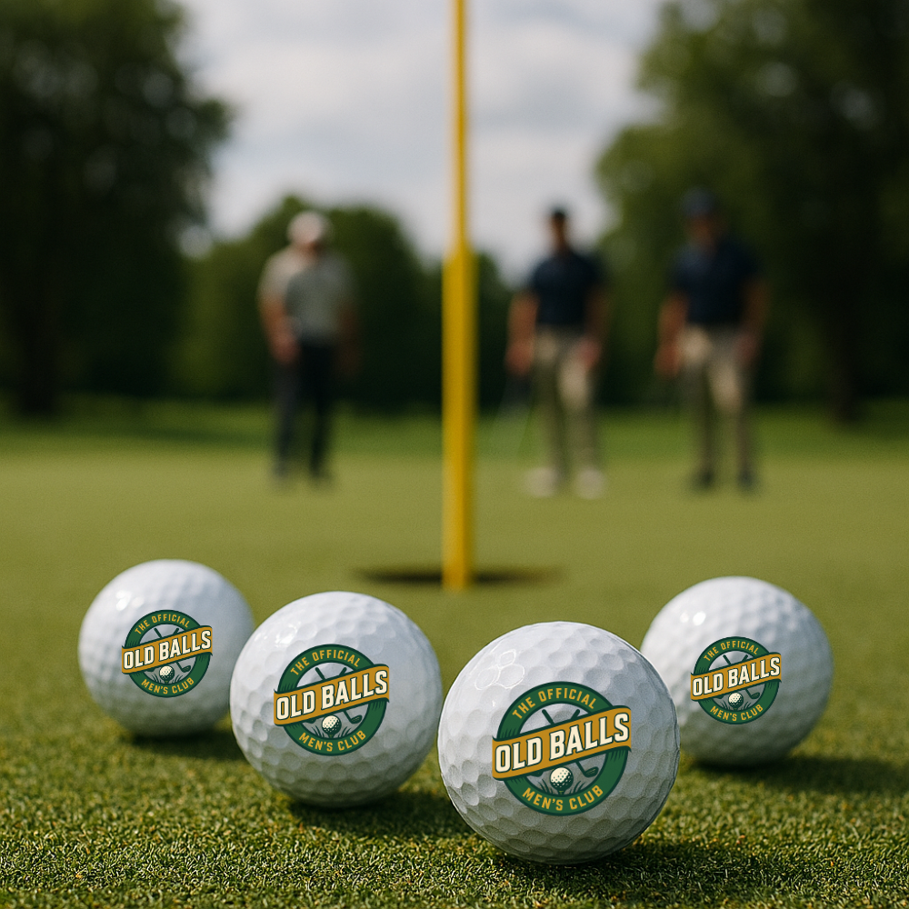 Funny Old Man Golf Balls