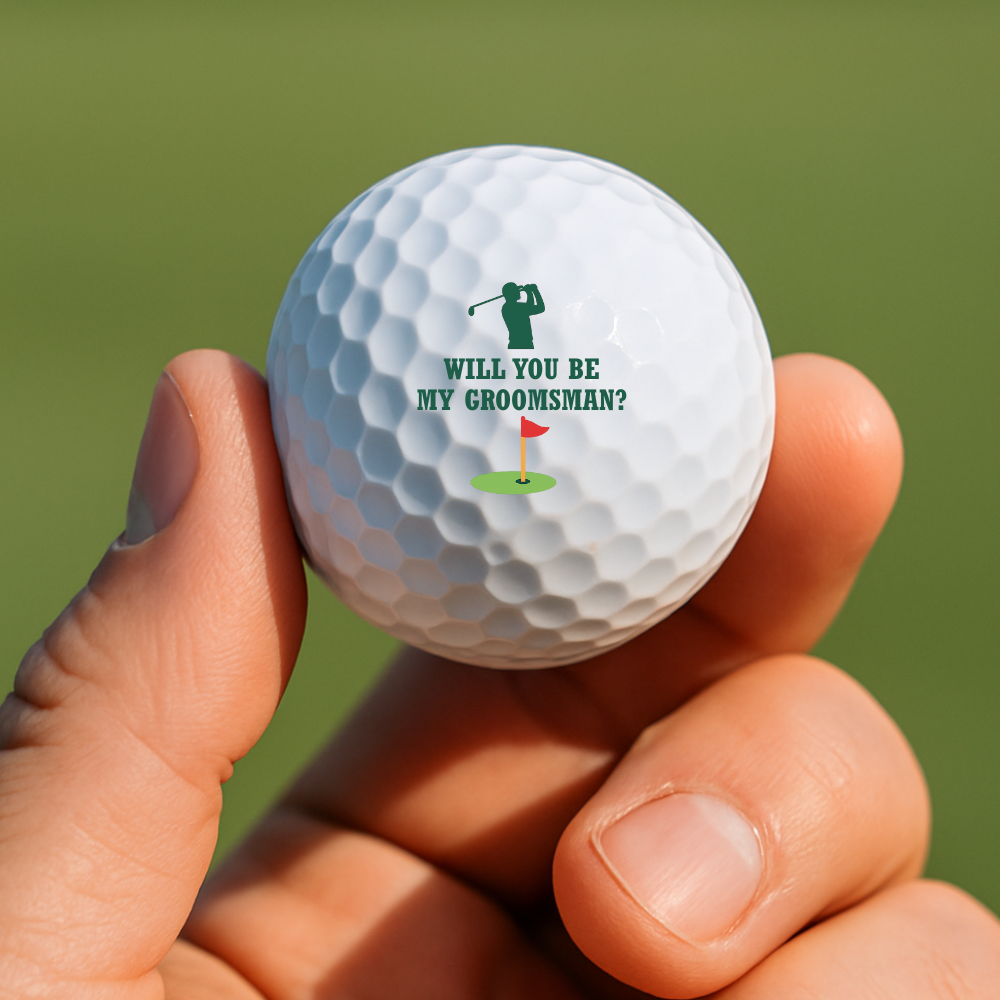 Groomsman Proposal Golf Balls