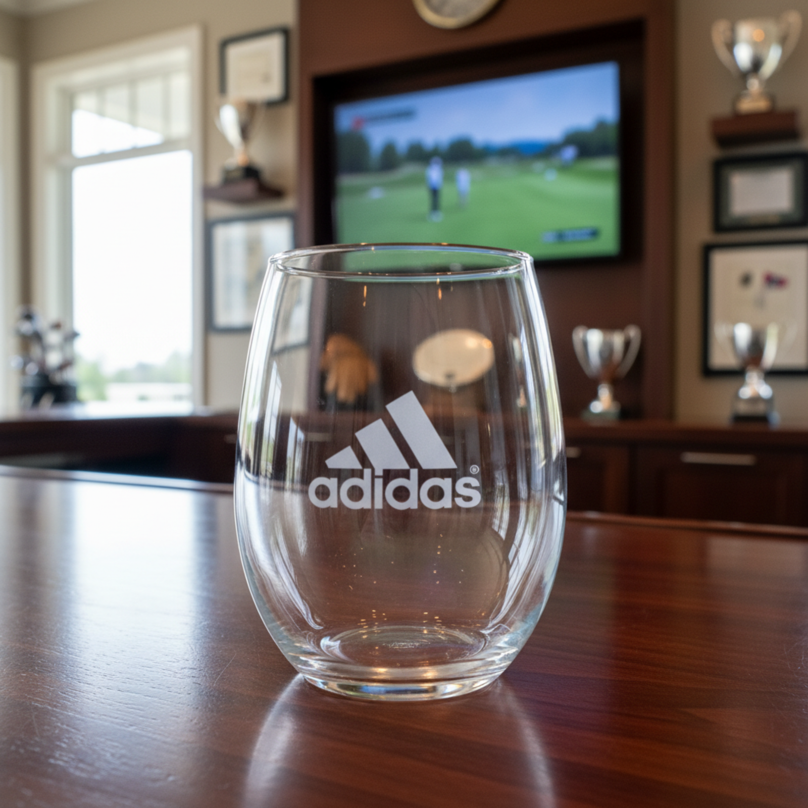 Custom Logo Stemless Wine Glass