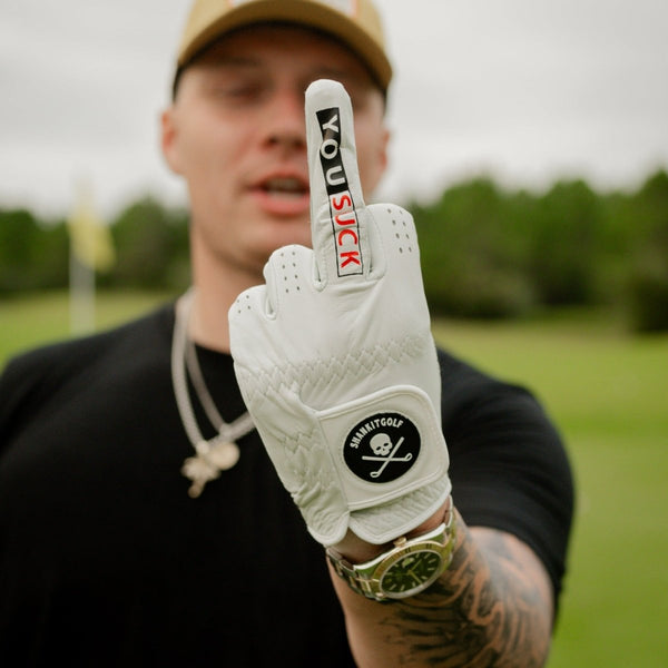 goofy handschuhe You Suck Golf Glove | Funny Cabretta Leather Golf Gag Gift